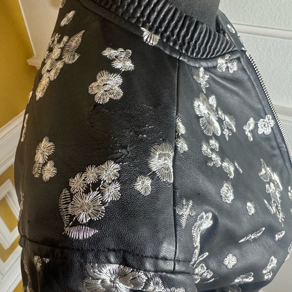 Michael Kors Sakura Embroidered Black Jacket - Picture 9 of 16